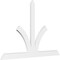 Ekena Millwork Richland Architectural Grade PVC Gable Bracket, 96"W x 64"H x 2"D x 6"F, 16/12 Pitch GBP096X64X0206RIC00 - alternate 1